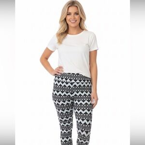 Lularoe tall & curvy blue geometric print leggings